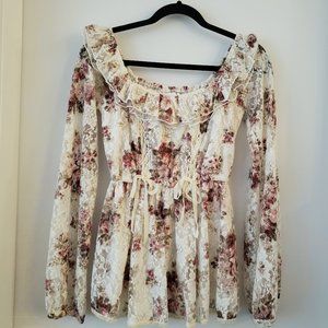 Liz Lisa Floral Lace Tunic